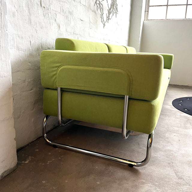 Thonet - S 5003 - Sofa - 3 Sitzer - Stoff Grün - Chrom - TOP Zustand!