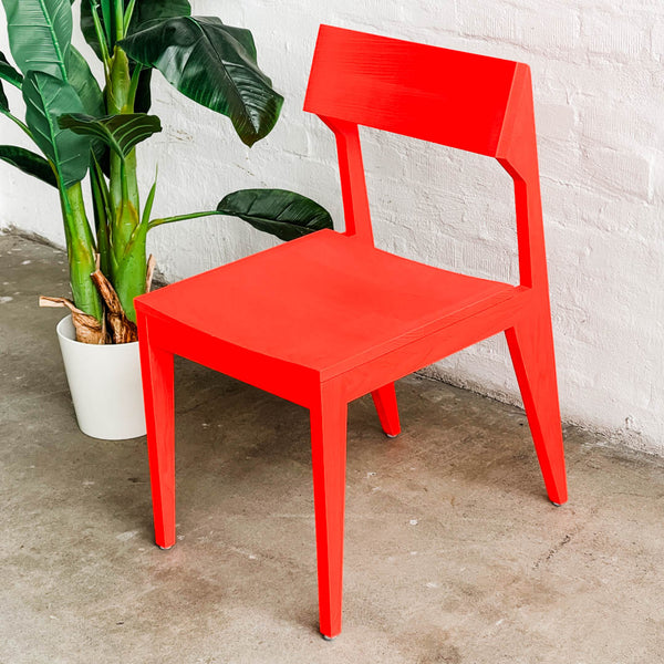 OUT - Schulz Stuhl - Leuchtrot