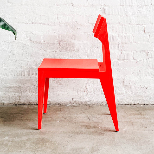OUT - Schulz Stuhl - Leuchtrot