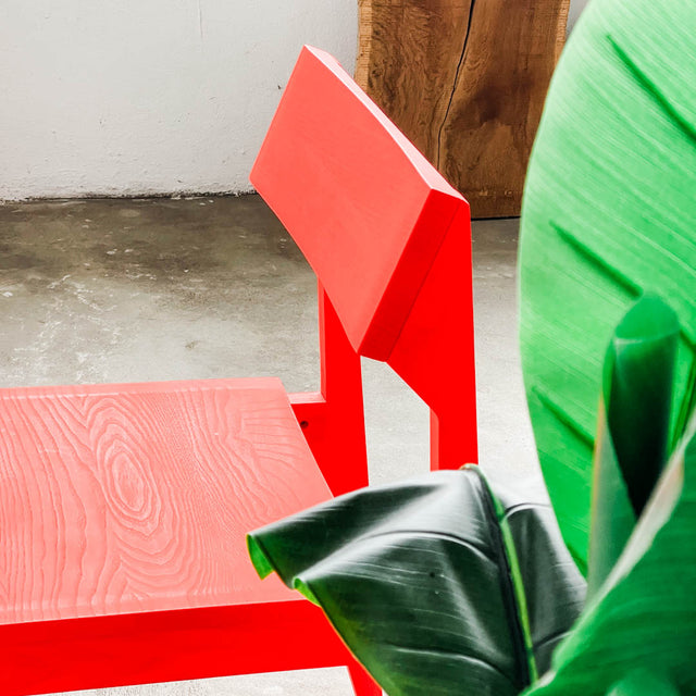 OUT - Schulz Stuhl - Leuchtrot