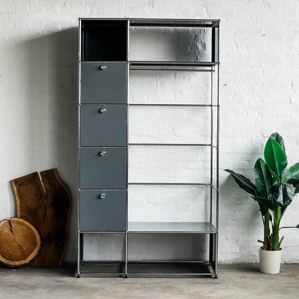 USM Haller - Kleiderschrank - mittelgrau - gebrauchter TOP Zustand