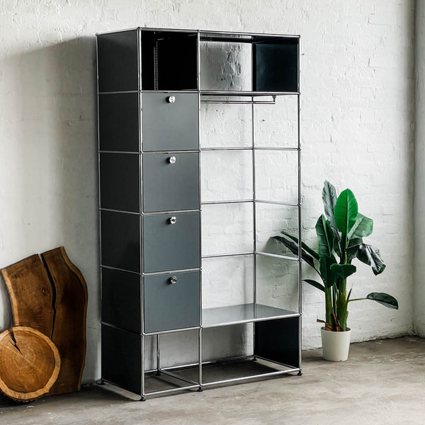 USM Haller - Kleiderschrank - mittelgrau - gebrauchter TOP Zustand