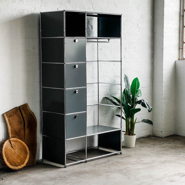 USM Haller - Kleiderschrank - mittelgrau - gebrauchter TOP Zustand