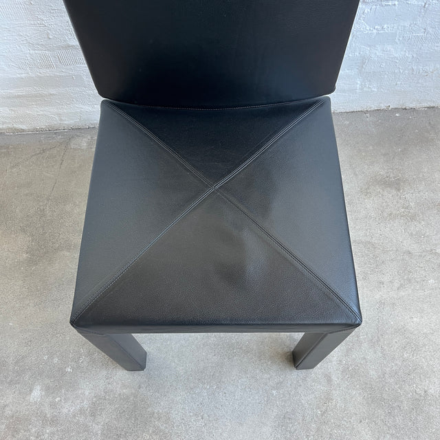 B+B Italia - Arcadia - Stuhl - Leder Schwarz