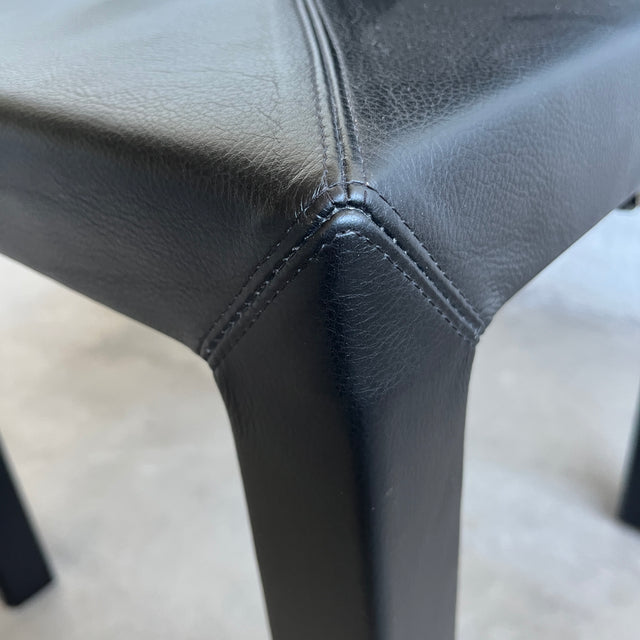 B+B Italia - Arcadia - Stuhl - Leder Schwarz