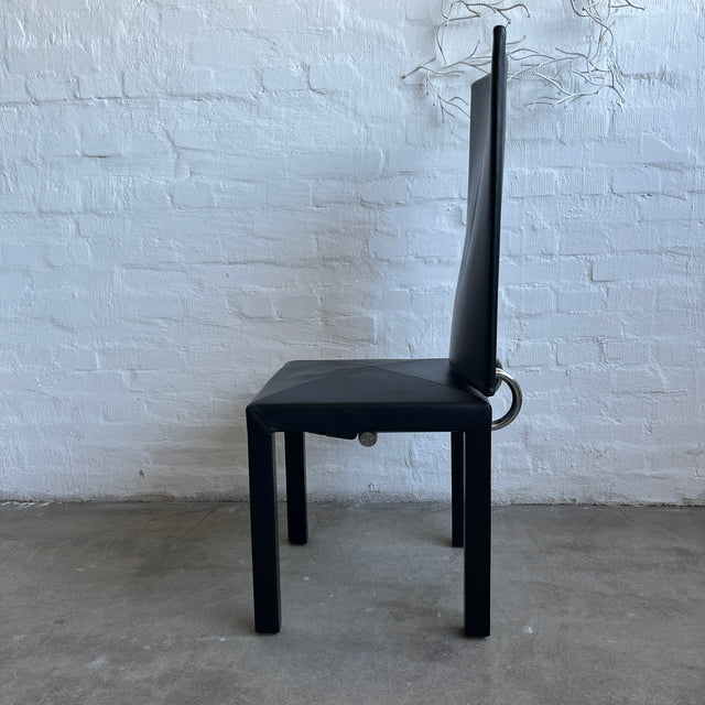 B+B Italia - Arcadia - Stuhl - Leder Schwarz