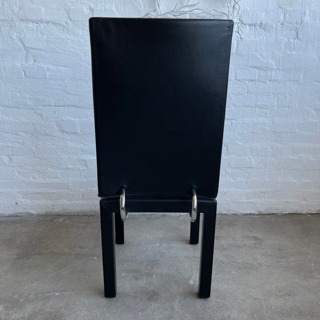 B+B Italia - Arcadia - Stuhl - Leder Schwarz