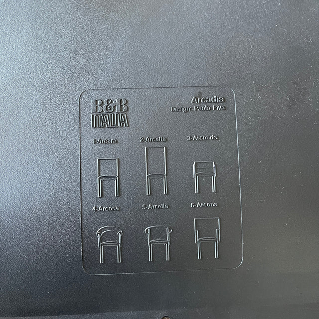 B+B Italia - Arcadia - Stuhl - Leder Schwarz