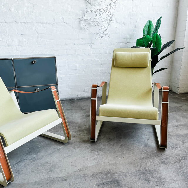 Vitra Sessel Cité - Gelb/Creme - Jean Prouvé - gebrauchter TOP Zustand