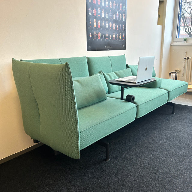 Vitra - Soft Work Sofa - Mint/Schwarz - Drei Elemente - TOP Zustand!
