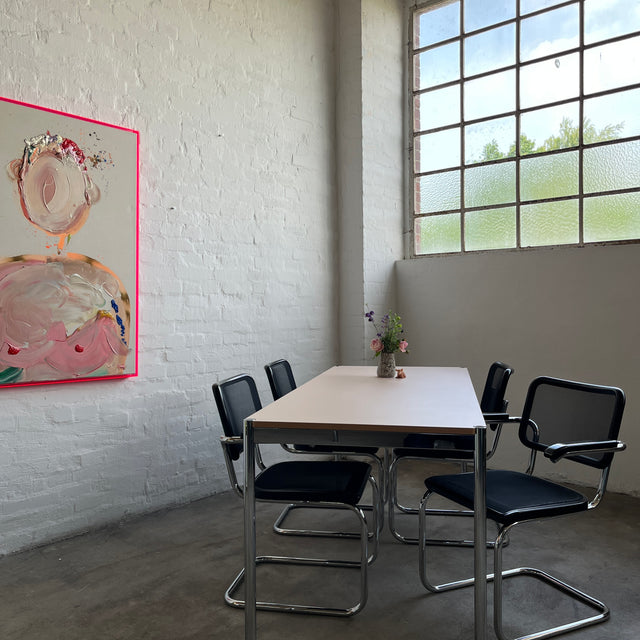 USM Haller Tisch - HPL Beschichtet - Pastellrosa - 175 x 75 cm - TOP Zustand!