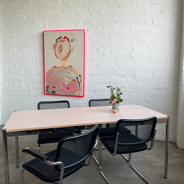 USM Haller Tisch - HPL Beschichtet - Pastellrosa - 175 x 75 cm - TOP Zustand!