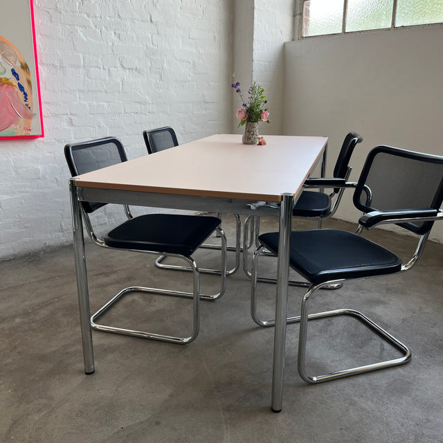 USM Haller Tisch - HPL Beschichtet - Pastellrosa - 175 x 75 cm - TOP Zustand!