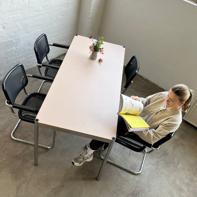 USM Haller Tisch - HPL Beschichtet - Pastellrosa - 175 x 75 cm - TOP Zustand!