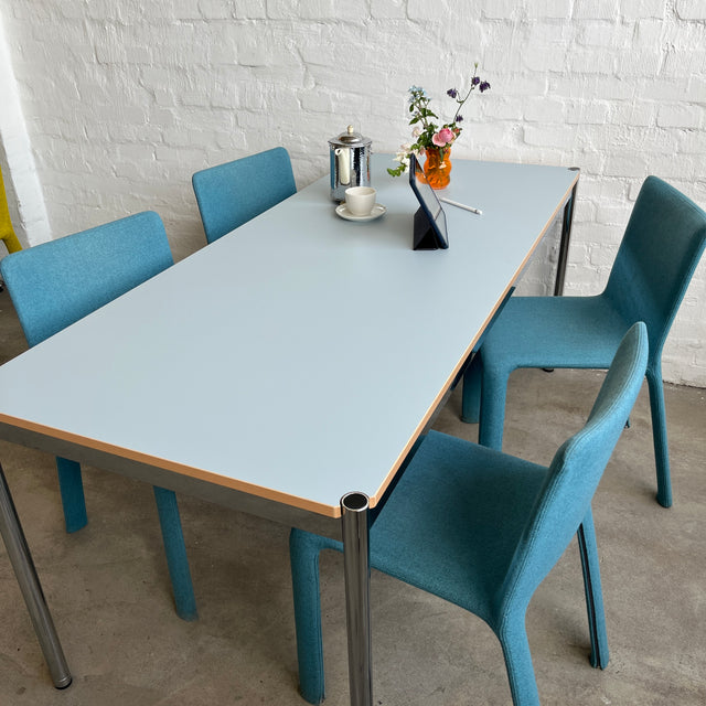 USM Haller Tisch - HPL Beschichtet - Pastellblau - 175 x 75 cm - TOP Zustand!
