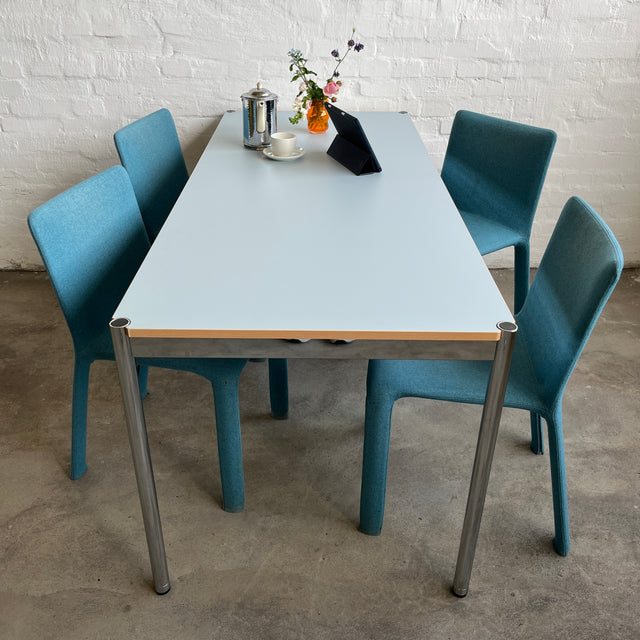 USM Haller Tisch - HPL Beschichtet - Pastellblau - 175 x 75 cm - TOP Zustand!