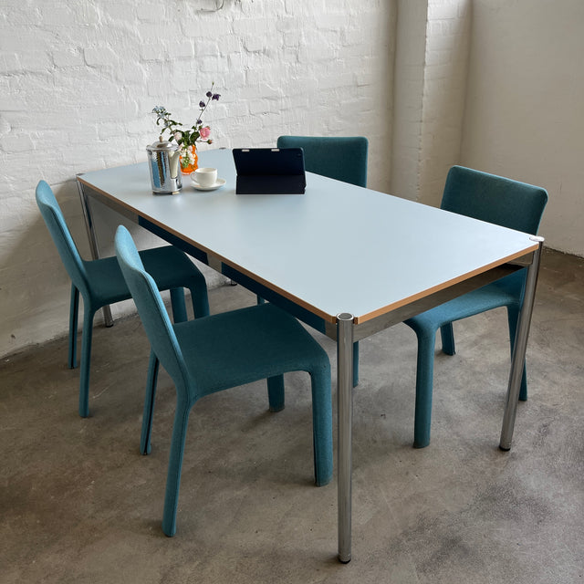 USM Haller Tisch - HPL Beschichtet - Pastellblau - 175 x 75 cm - TOP Zustand!