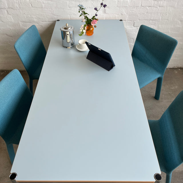 USM Haller Tisch - HPL Beschichtet - Pastellblau - 175 x 75 cm - TOP Zustand!