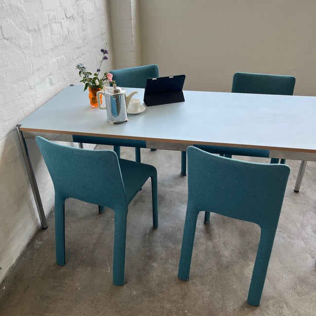 USM Haller Tisch - HPL Beschichtet - Pastellblau - 175 x 75 cm - TOP Zustand!