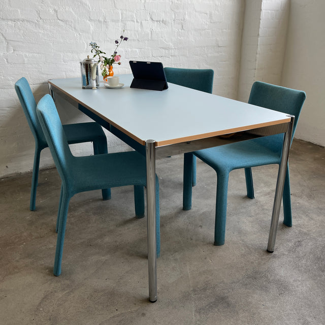 USM Haller Tisch - HPL Beschichtet - Pastellblau - 175 x 75 cm - TOP Zustand!