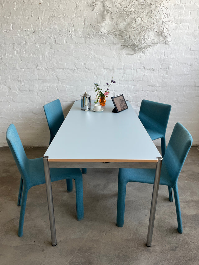 USM Haller Tisch - HPL Beschichtet - Pastellblau - 175 x 75 cm - TOP Zustand!