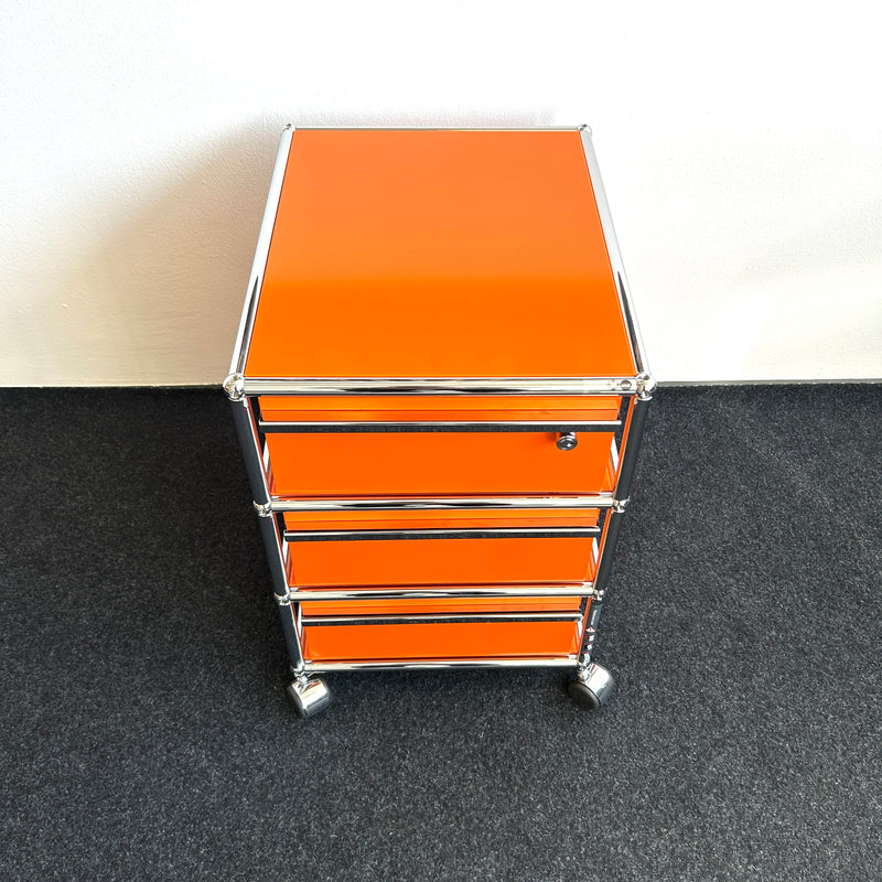 USM Haller - Rollcontainer - Orange - 3 Schubladen - TOP Zustand!