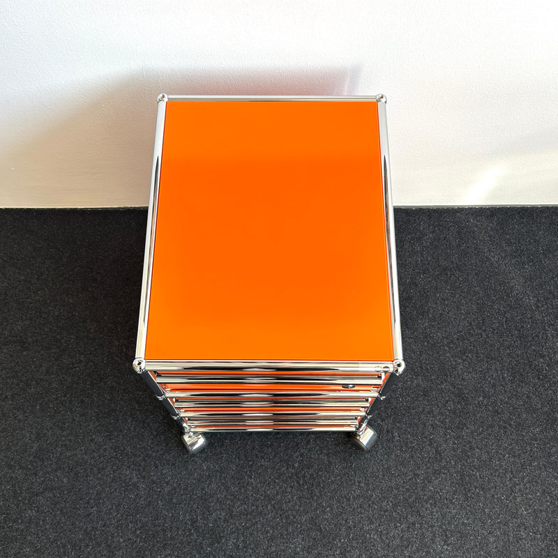 USM Haller - Rollcontainer - Orange - 3 Schubladen - TOP Zustand!