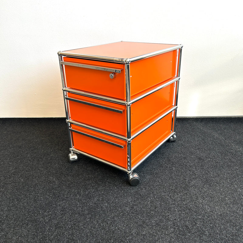 USM Haller - Rollcontainer - Orange - 3 Schubladen - TOP Zustand!