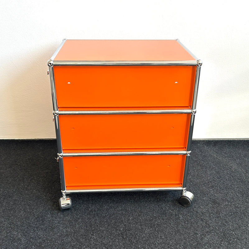 USM Haller - Rollcontainer - Orange - 3 Schubladen - TOP Zustand!