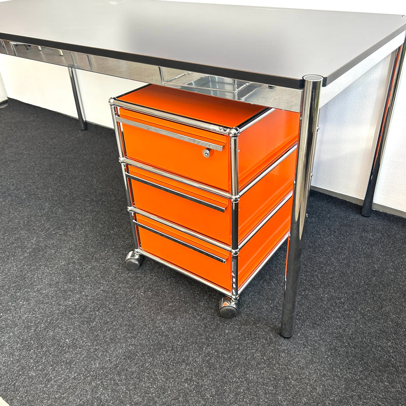 USM Haller - Rollcontainer - Orange - 3 Schubladen - TOP Zustand!