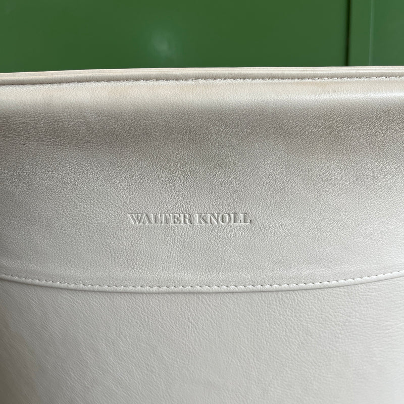 Walter Knoll - FK Schalensessel - Leder hell - Preben Fabricius & Jørgen Kastholm - gebrauchte Designermöbel