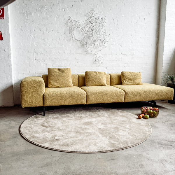 Kartell - Sofa Largo - Curly Acid Yellow - Piero Lissoni - NEU