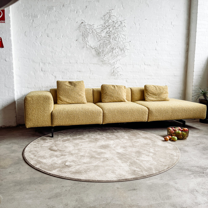 Kartell - Sofa Largo - Curly Acid Yellow - Piero Lissoni - NEU