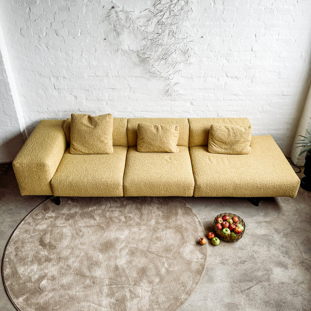 Kartell - Sofa Largo - Curly Acid Yellow - Piero Lissoni - NEU