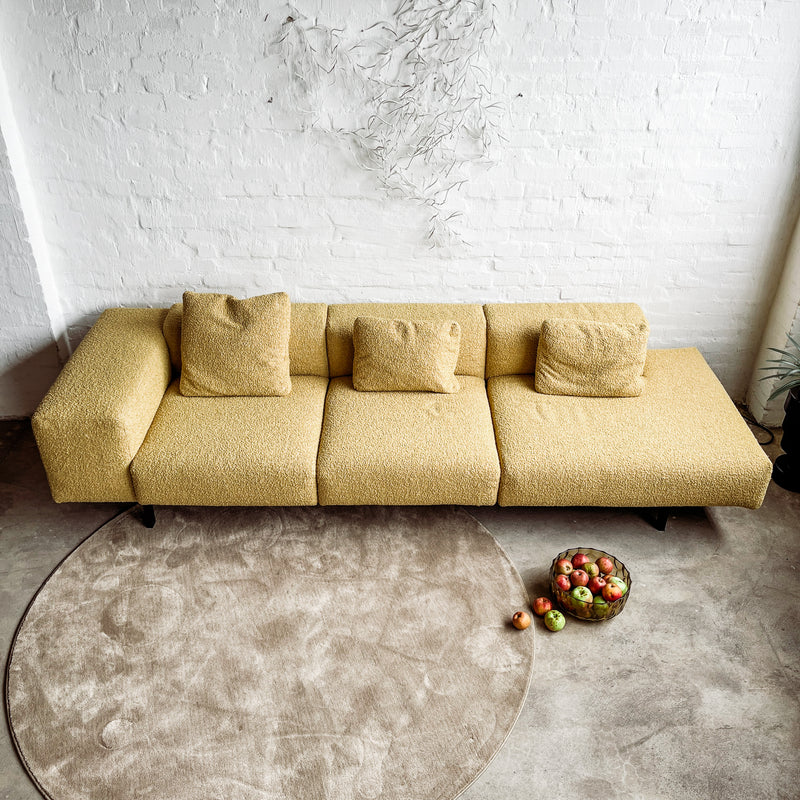 Kartell - Sofa Largo - Curly Acid Yellow - Piero Lissoni - NEU