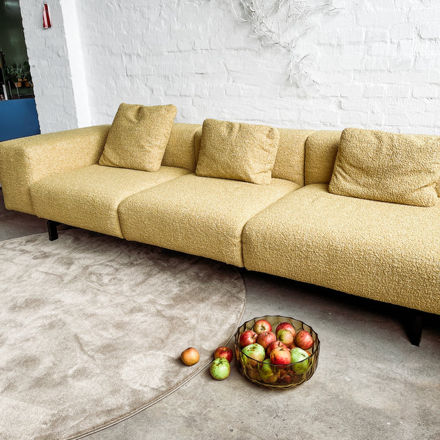 Kartell - Sofa Largo - Curly Acid Yellow - Piero Lissoni - NEU