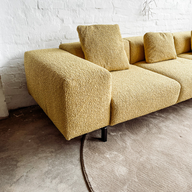 Kartell - Sofa Largo - Curly Acid Yellow - Piero Lissoni - NEU