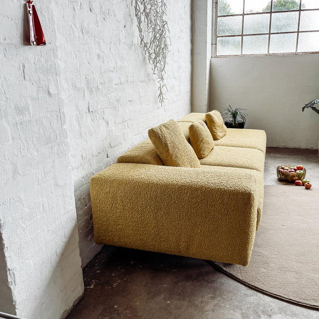 Kartell - Sofa Largo - Curly Acid Yellow - Piero Lissoni - NEU