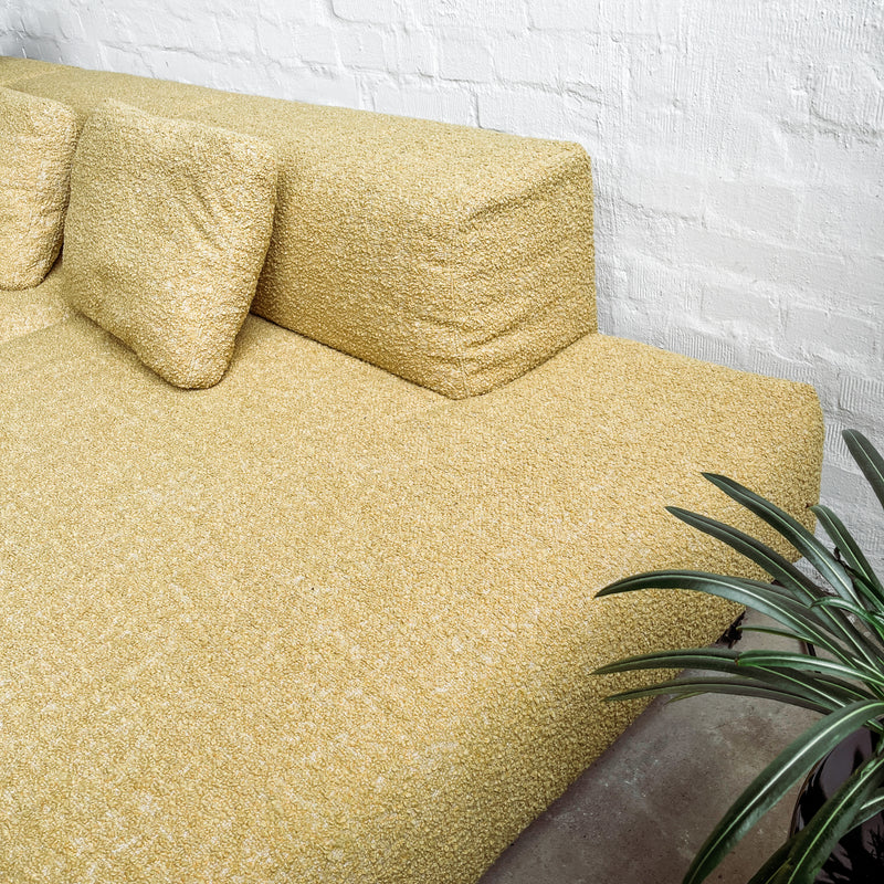 Kartell - Sofa Largo - Curly Acid Yellow - Piero Lissoni - NEU