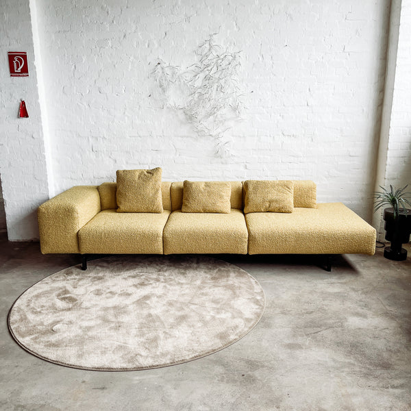 Kartell - Sofa Largo - Curly Acid Yellow - Piero Lissoni - Ausstellungsstück