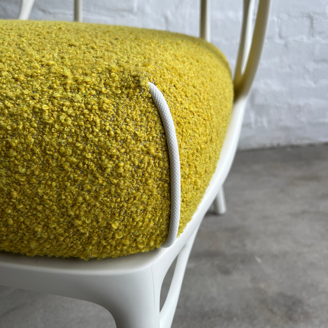 Kartell - Sessel A.i. lounge bouclé - Stoff gelb - Philippe Starck - NEU