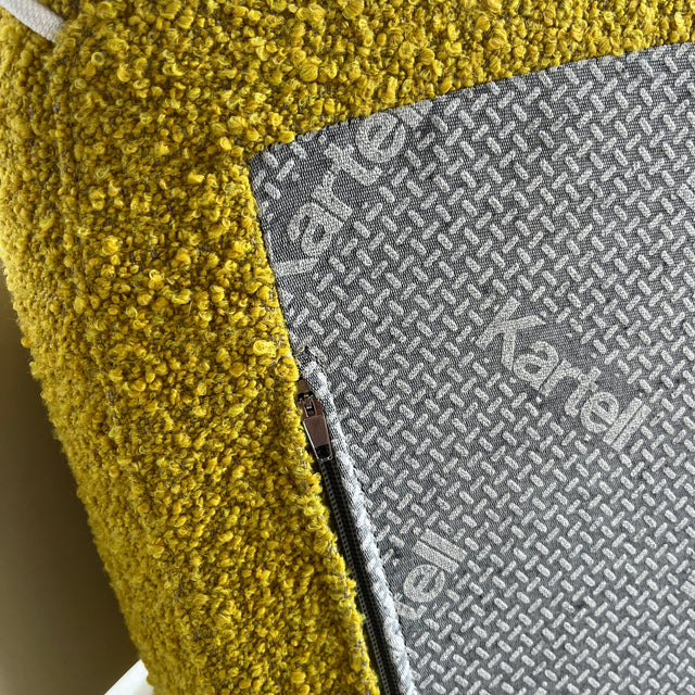 Kartell - Sessel A.i. lounge bouclé - Stoff gelb - Philippe Starck - NEU