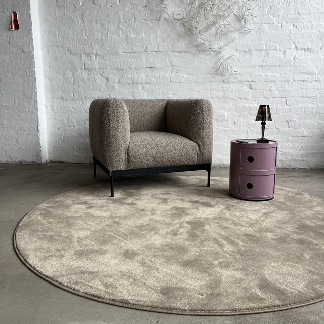 Kartell - Sessel Asia Armchair - Bouclé beige - Piero Lissoni - NEU