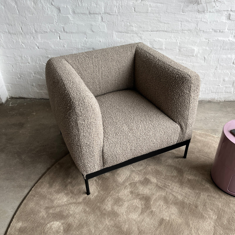 Kartell Sessel Asia Armchair - Bouclé beige - Piero Lissoni - NEU