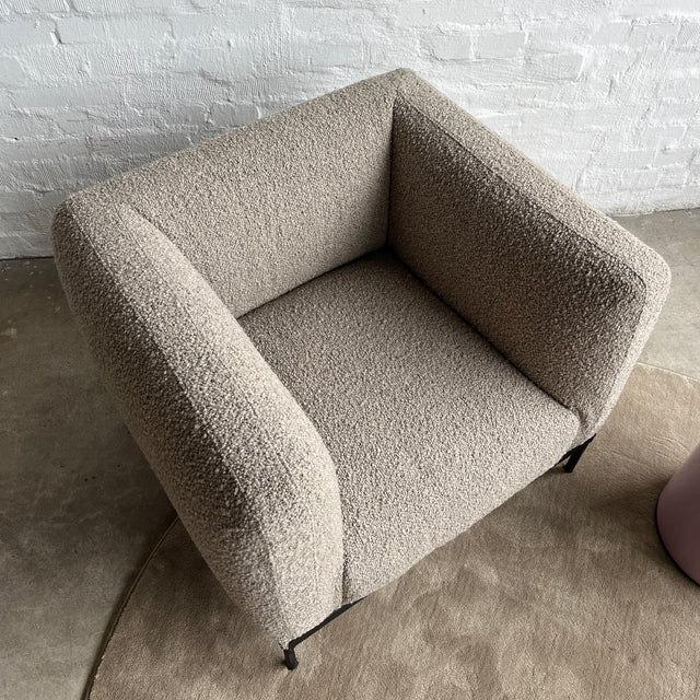Kartell - Sessel Asia Armchair - Bouclé beige - Piero Lissoni - NEU