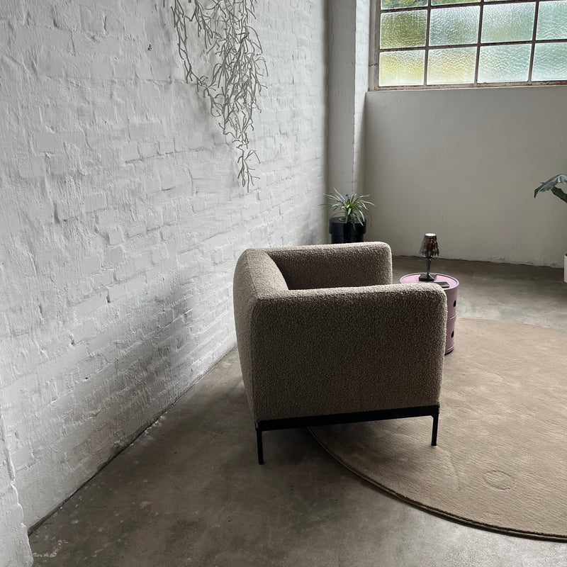 Kartell Sessel Asia Armchair - Bouclé beige - Piero Lissoni - NEU