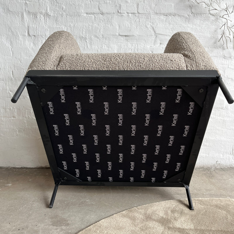 Kartell Sessel Asia Armchair - Bouclé beige - Piero Lissoni - NEU