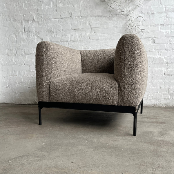 Kartell - Sessel Asia Armchair - Bouclé beige - Piero Lissoni - NEU