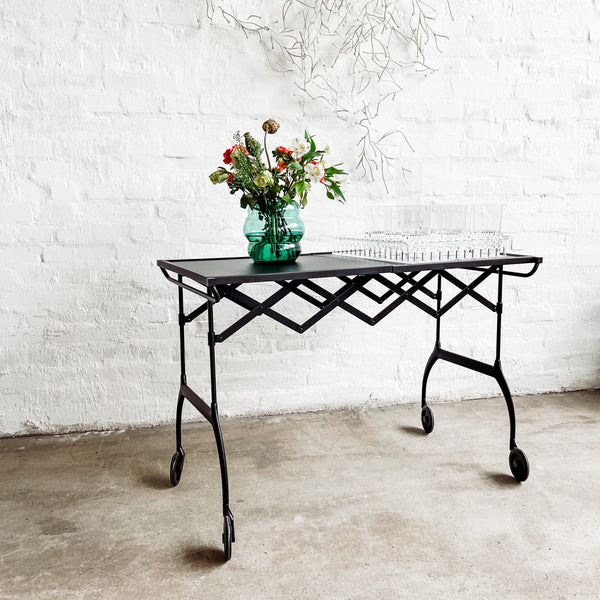 Kartell - Servierwagen/ Tisch Battista - schwarz - Antonio Citterio mit Oliver Löw - NEU