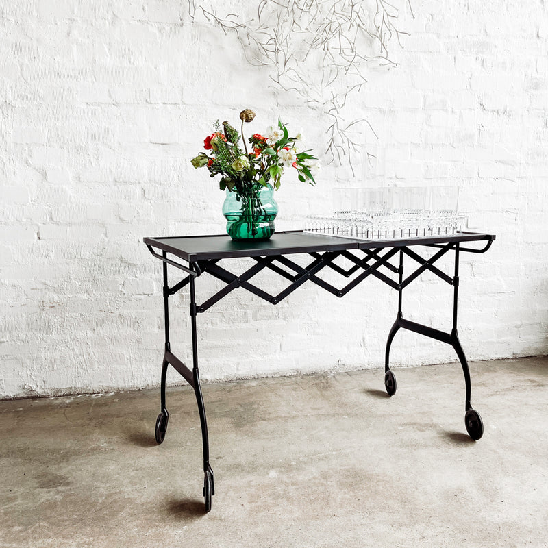 Kartell - Servierwagen/ Tisch Battista - schwarz - Antonio Citterio mit Oliver Löw - NEU